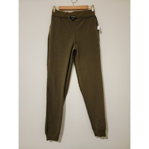 True Religion Youth Size L Jogger Fleece Sweatpants Olive Green Logo Print - Picture 5 of 8